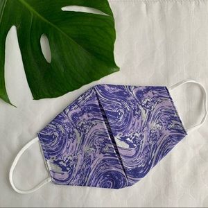 Purple Marble Face Mask